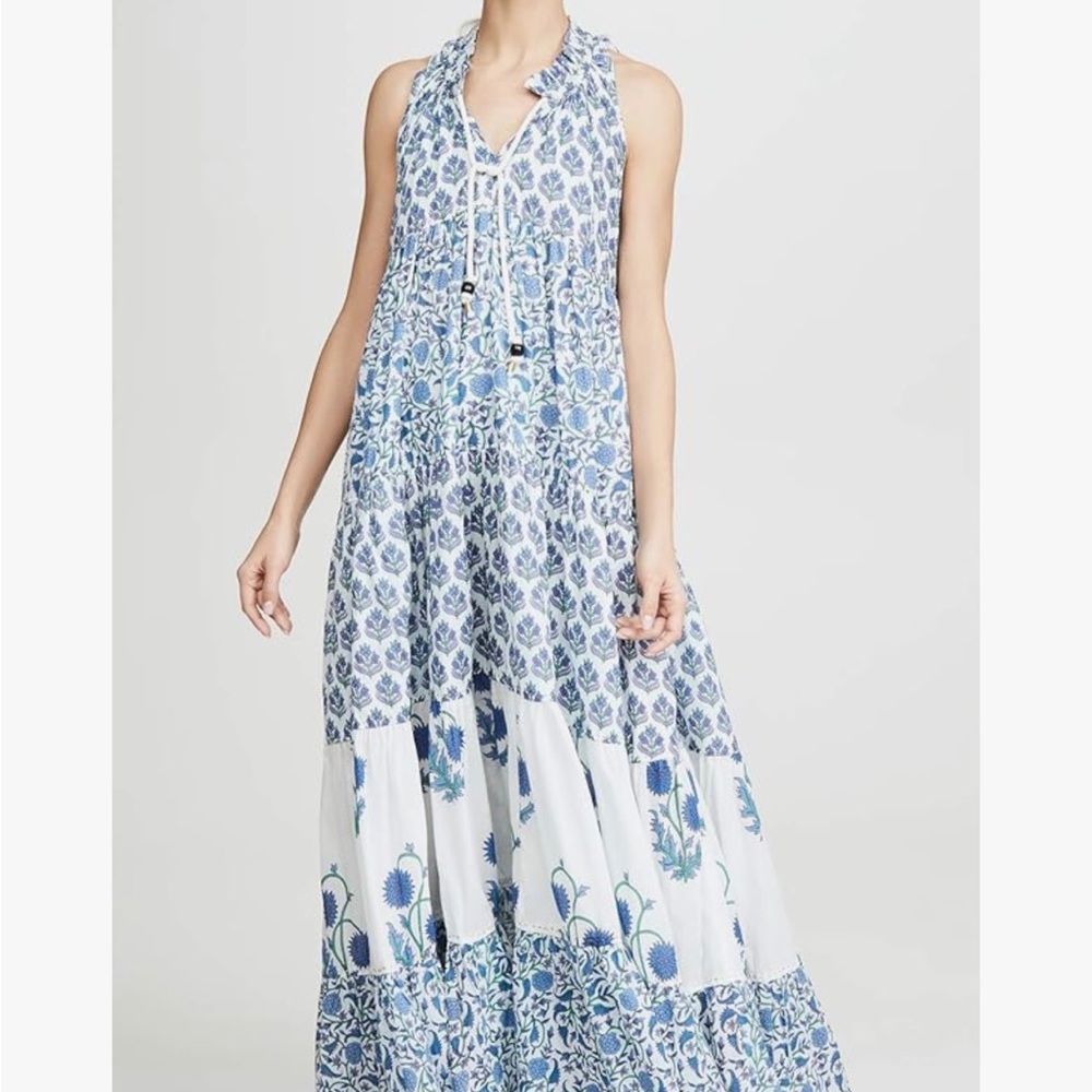 Anthropologie Ro’s garden Sofia tiered maxi dress. Size XS
